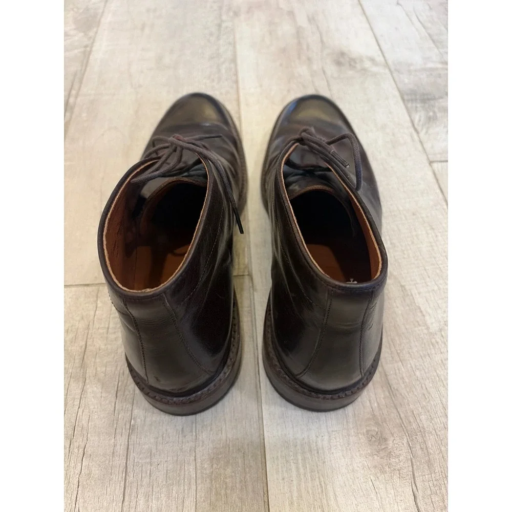 Frye Phillip Chukka Boots Mens 10.5 D Dark Brown Leather Lace Up Ankle 86993